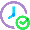 Reloj verificado icon