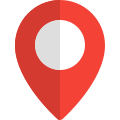 Delivery pin for parcel delivery location making icon