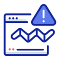 worm; browser; malware; hacker; warning; security icon