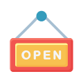 Open Sign icon