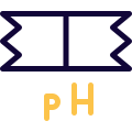 PS testing paper acid and basic chemical analysis icon