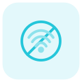 No wireless internet connectivity in a specific area icon