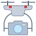 Drone con fotocamera icon