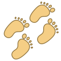 婴儿脚印路径 icon
