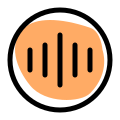 Audio wave application for editing and playback icon