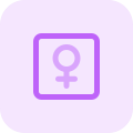 Female medical profile isolated on a white background icon