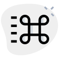 Command and program key for macintosh system icon