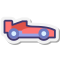 F1赛车侧视图 icon