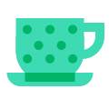Чайная чашка и блюдце icon