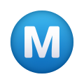 M в круге icon
