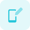 Smartphone and stylus with handwriting input feature icon