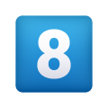 Кнопка цифра 8 icon