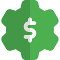 Finance and money setting with dollar sign icon