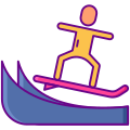 Skimboarding icon