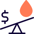 Prices of blood falls in terms of money making it unstable icon
