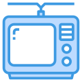 외부-텔레비전-레트로-장치-itim2101-blue-itim2101 icon