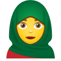 Frau mit Kopftuch icon
