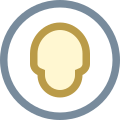 丸で囲まれたユーザーニュートラルスキンタイプ-1-2 icon