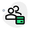 Financial information of a group of peers layout icon