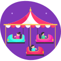 15-bumper cars icon