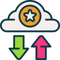 transfer cloud icon