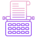 Typewriter icon