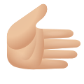 Rechtshand-heller-Hautton-Emoji icon