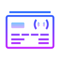 Tarjeta de crédito sin contacto icon