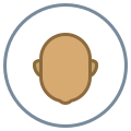cerclé-utilisateur-neutre-peau-type-5 icon