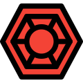 Bagua or Pa Kua a hexagon mirror is a special mirror icon