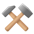 Hammer und Spitzhacke icon