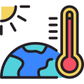 global warming icon