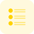Circle to-do list reminder for enhancing productivity icon