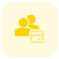 Financial information of a group of peers layout icon