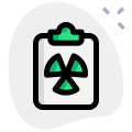 Planning the structure of radioactive nuclear power plant icon