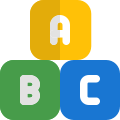 외부-유치원-어린이-학습-장난감-알파벳-학교-섀도우-탈-revivo icon
