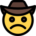 Cowboy Frowning icon