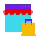 网上商店购物袋 icon