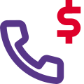 Mobile phone online order with dollar sign layout icon