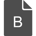 B File icon