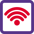 Wifi Signal for railway station and public use icon