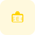 Seo job with suitcase isolated on a white background icon