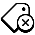 Remover Tag icon