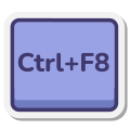 Ctrl 加 F8 键 icon