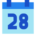 Calendrier 28 icon