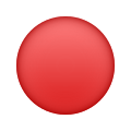 Roter-Kreis-Emoji icon