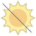 Nicht dem Sonnenlicht aussetzen icon