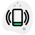 Mobile phone ringing isolated on a white background icon