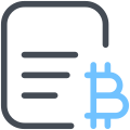 document-bitcoin icon
