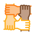 Multiracial Friendship icon